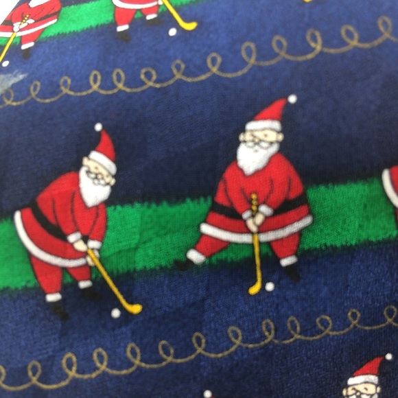 golfing santa tie
